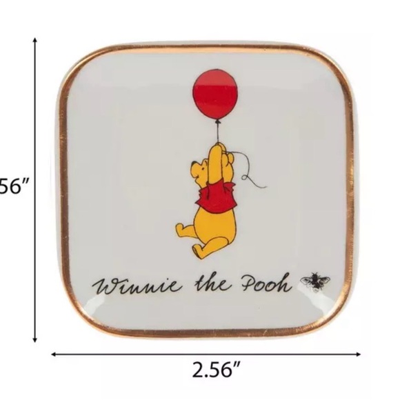 Winnie the Pooh Gold and White Trinket Dish NWT - Picture 2 of 5
